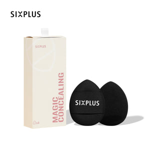 SIXPLUS 4つのミニサイズのエアパフ 指パフ 乾湿両用の多機能ポータブルパフ　ラテックスフリー素材