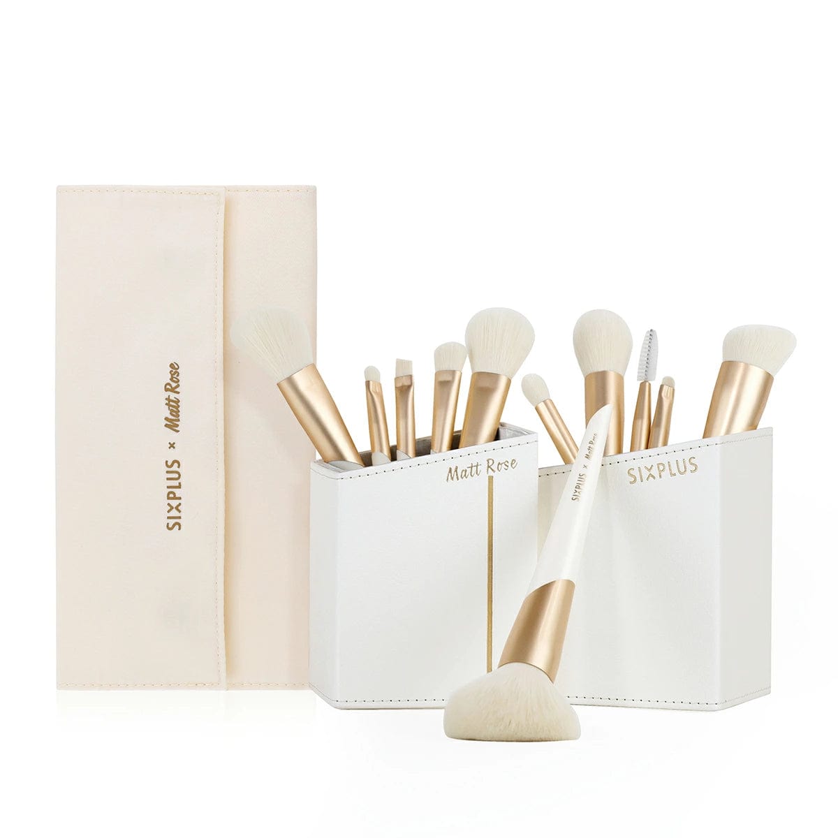 SIXPLUS X MATT ROSE メイクブラシ11本セット・enjoy シリーズ SIXPLUS X MATT ROSE メイクブラシ11本セット・enjoy シリーズ